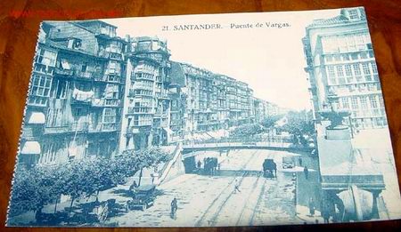 Postales: ANTIGUA POSTAL  DE SANTANDER - PUENTE DE VARGAS - Foto 1