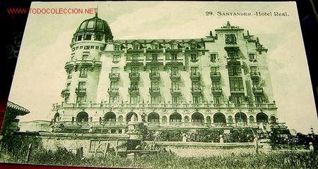 Postales: ANTIGUA POSTAL DE SANTANDER - HOTEL REAL - Foto 1
