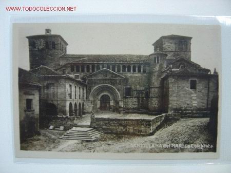Postales: SANTILLANA DEL MAR La Colegiata - Foto 1