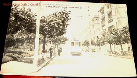 Postales: ANTIGUA POSTAL DE SANTANDER - BOULEVARD PEREDA - Foto 1