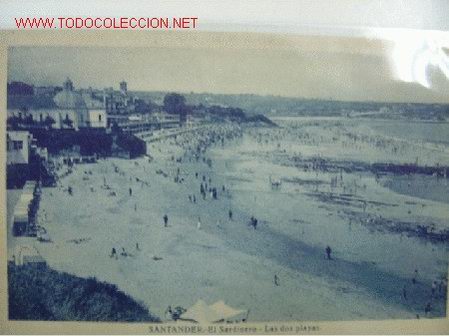 Postales: SANTANDER Sardinero. Las dos playas - Foto 1