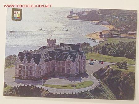 Postales: 2-SANTANDER-PALACIO DE LA MAGDALENA.CIRCULADA. - Foto 1
