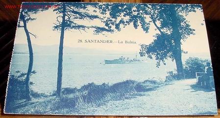 Postales: ANTIGUA POSTAL DE SANTANDER - LA BAHIA - CIRCULADA - Foto 1