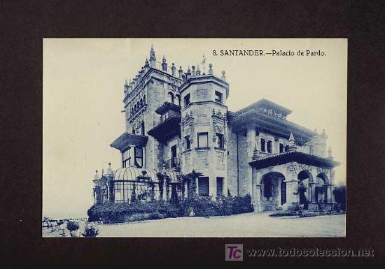 Postales: Postal de SANTANDER (Cantabria):Palacio del Pardo (num.8) - Foto 1