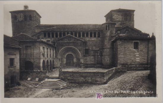Postales: SANTILLANA DEL MAR - LA COLEGIATA.- - Foto 1