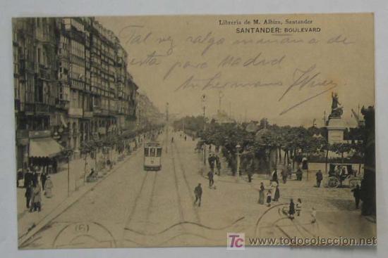 Postales: TARJETA POSTAL SANTANDER. Boulevard - Foto 1