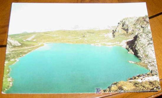 Postales: ANTIGUA FOTO POSTAL LOS PICOS DE EUROPA - LAGO ENOL - NO CIRCULADA - ED. ALARDE.