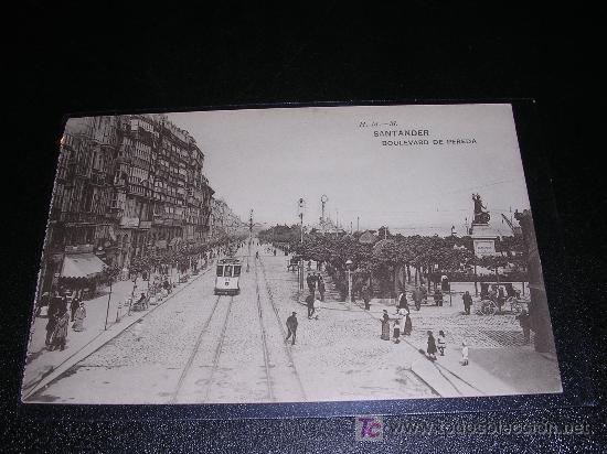 Postales: H.M.M. SANTANDER, BOULEVARD DE PEREDA - Foto 1