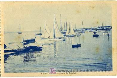 Postales: SANTANDER,  UN DIA DE REGATAS,                P14224 - Foto 1