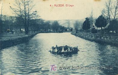 Postales: ALCEDA. EL LAGO. CIRCULADA 1944. - Foto 1