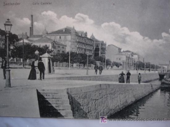 Postales: SANTANDER,CALLE CASTELAR - Foto 1
