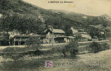 Postales: LIMPIAS. LA ESTACI&Oacute;N DEL FERROCARRIL. - Foto 1