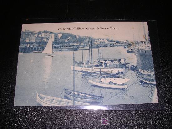 Postales: 27 SANTANDER, DARSENA DE PUERTO CHICO - Foto 1