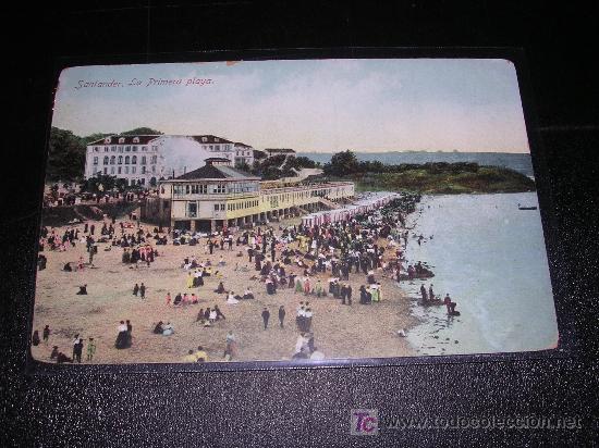 Postales: SANTANDER , LA PRIMERA PLAYA, - Foto 1