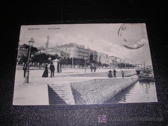 Postales: SANTANDER, CALLE CASTELAR - Foto 1