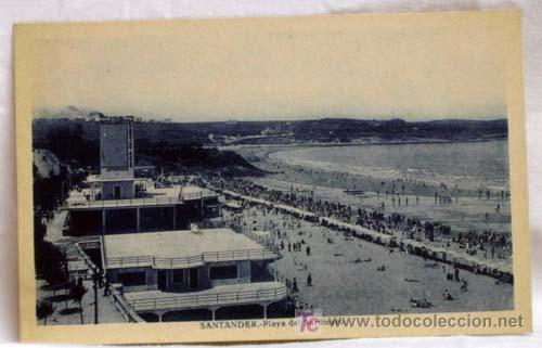 Postales: Postal playa del Sardinero Santander - Foto 1