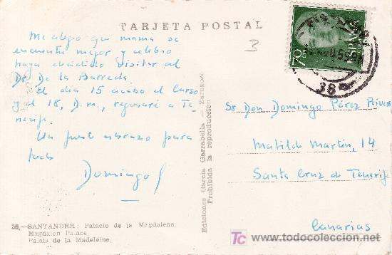 Postales: reverso postal - Foto 2