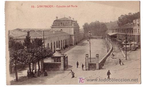 Postales: TARJETA POSTAL DE SANTANDER ESTACION DEL NOTE 55 - Foto 1