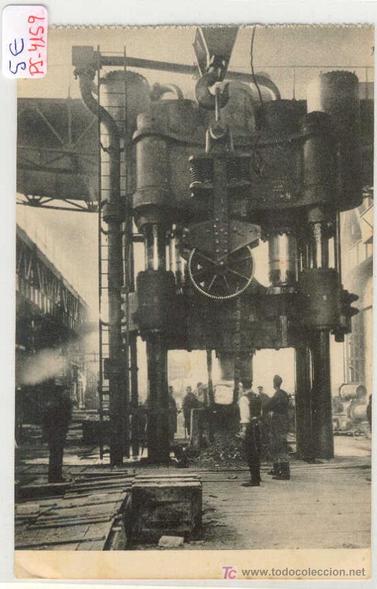 Cartes Postales: (PS-4159)POSTAL DE TALLERES DE REINOSA-PRENSA DE 3.000 TONELADAS