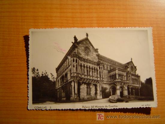 Postales: TARJETA POSTAL PALACIO DEL MARQUES DE COMILLAS - Foto 1
