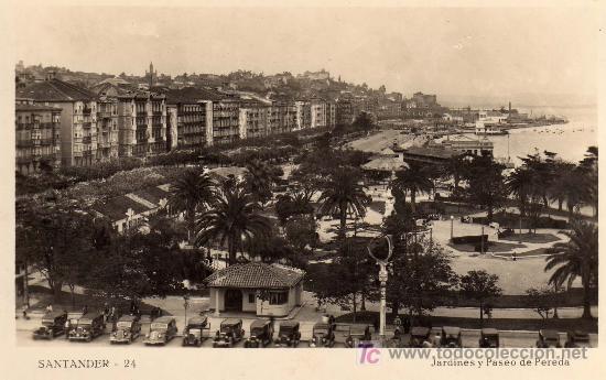 Postales: Santander. Jardines y Paseo de Pereda - Foto 1