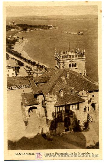 Postales: SANTANDER, PLAYA Y PENINSULA DE LA MAGDALENA,             P21845 - Foto 1
