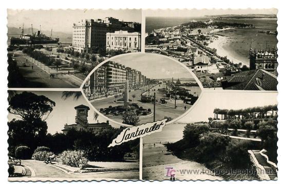 Postales: SANTANDER, CINCO VISTAS,             P21876 - Foto 1