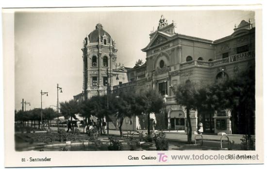 Postales: SANTANDER, GRAN CASINO,              P21900 - Foto 1