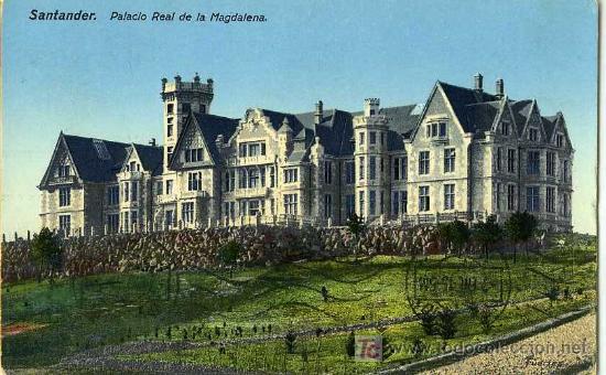 Postales: POSTAL SANTANDER PALACIO REAL DE LA MAGDALENA - Foto 1
