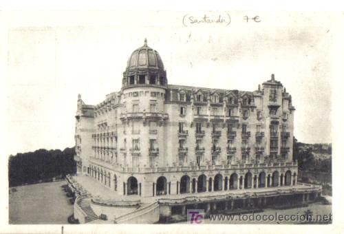 Postales: TARJETA POSTAL DE SANTANDER. HOTEL REAL. - Foto 1