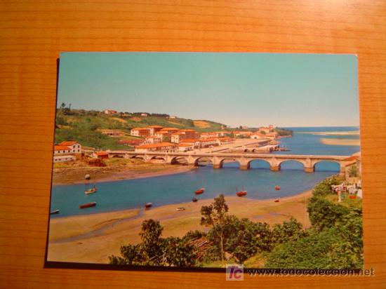 Postales: POSTAL SAN VICENTE DE LA BARQUERA PUENTWE SOBRE LA RIA SIN CIRCULAR