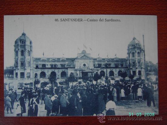 Postales: SANTANDER - CASINO DEL SARDINERO - Foto 1
