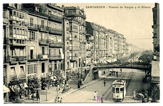 Postales: SANTANDER , PUENTE DE VARGAS Y LA RIBERA , P21859 - Foto 1