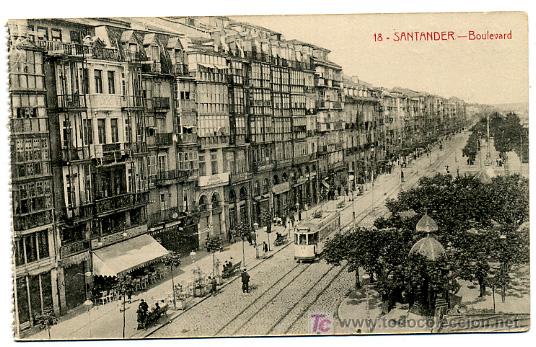 Postales: SANTANDER , BOULEVARD , P21865 - Foto 1