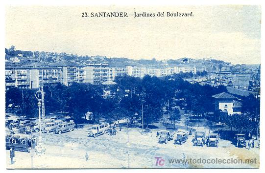 Postales: SANTANDER , JARDINES BOULEVARD , P21885 - Foto 1