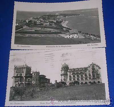 Postais: 2 POSTALES DE SANTANDER.A&Ntilde;OS 1950. 707
