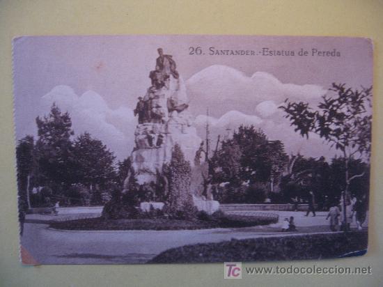 Postales: SANTANDER - ESTATUA DE PEREDA - 26 - Foto 1