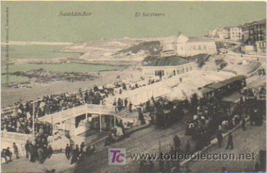 Postales: SANTANDER. EL SARDINERO. FERROCARRIL. - Foto 1