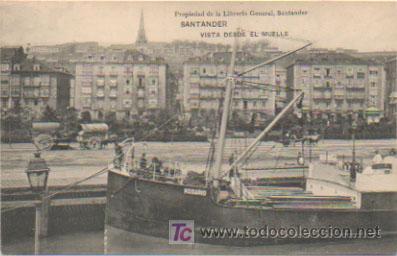 Postales: SANTANDER. VISTA DESDE EL MUELLE. - Foto 1