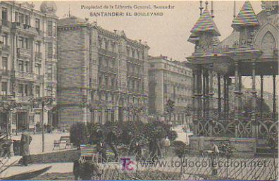 Postales: SANTANDER. EL BOULEVARD. - Foto 1