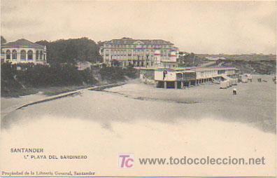Postales: SANTANDER. 1&ordf; PLAYA DEL SARDINERO. - Foto 1