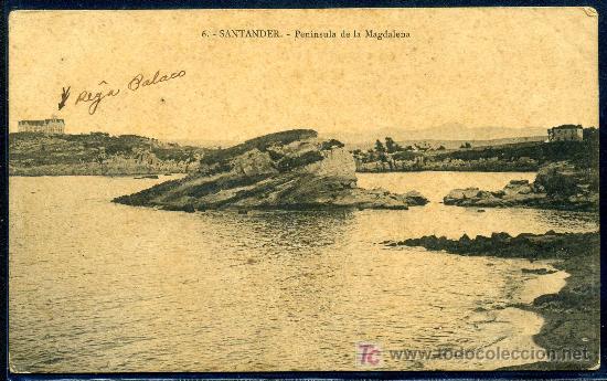 Postales: SANTANDER : Sin marca de Editor - Pen&iacute;nsula de la Magdalena. - Foto 1