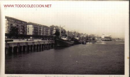 Postales: TARJETA POSTAL N&ordm;52. BAHIA. AL FONDO PASEO DE PEREDA.