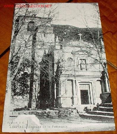 Postales: ANTIGUA POSTAL LIMPIAS- ENTRADA DE LA PARROQUIA- EDICION E.J.G.- A . REY IRUN- SIN CIRCULAR