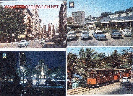 Postcards: 4 postales con seat 600.Santander.soller,madrid.y alicante
