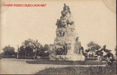 Postales: TARJETA POSTAL DE SANTANDER. ESTATUA DE PEREDA. - Foto 1
