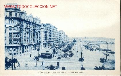Postales: SANTANDER, CALLE DE CASTELAR, RUE DE CASTELAR - Foto 1