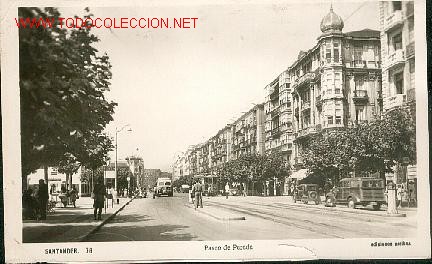 Postales: SANTANDER, PASEO DE PEREDA - Foto 1