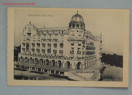 Postales: TARJETA POSTAL SANTANDER. Hotel Real - Foto 1