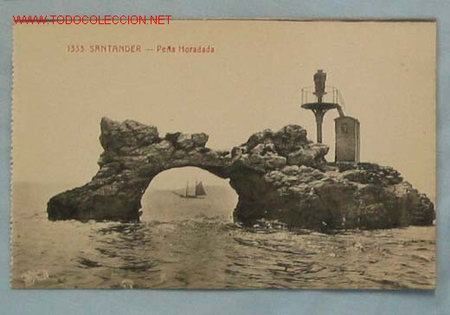 Postales: TARJETA POSTAL SANTANDER. Pe&ntilde;a Horadada - Foto 1
